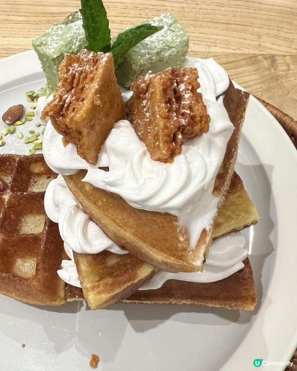 開唔開心試咗先知嘅開心果蜜糖窩夫 🧇