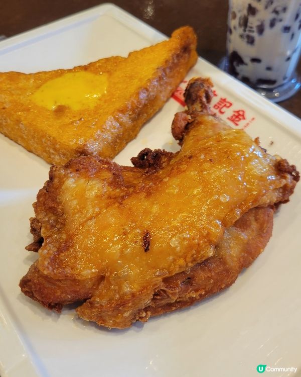 金記冰室掃街🤤！炸髀西多士超正！🍗🍞 #港式美食
