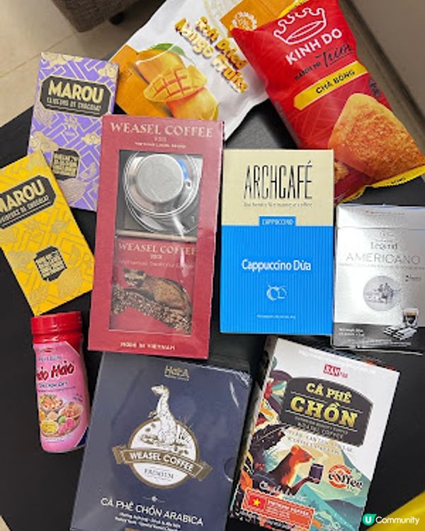 越南手信 ♥ 越南貓屎咖啡。越南咖啡濾壼。芒果乾。越南精品朱古力。越南蝦鹽