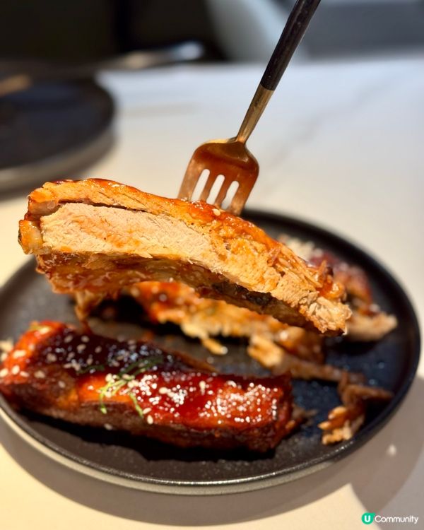 旺角T.O.P美味情調西餐廳 BBQ豬肋骨大份又好吃