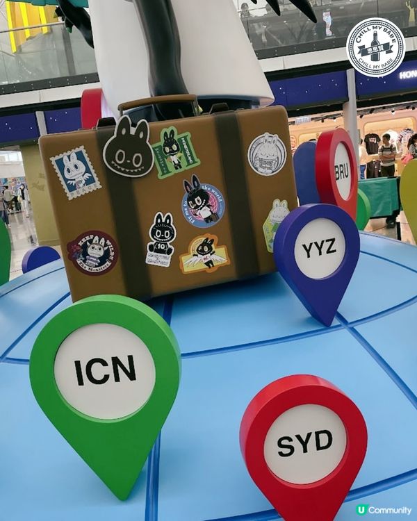 Fans注意！機場打卡巨型Labubu🔥