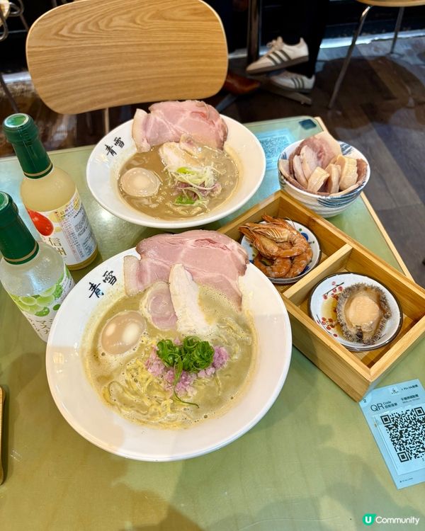 拉麵店都可食到六頭鮑魚😍