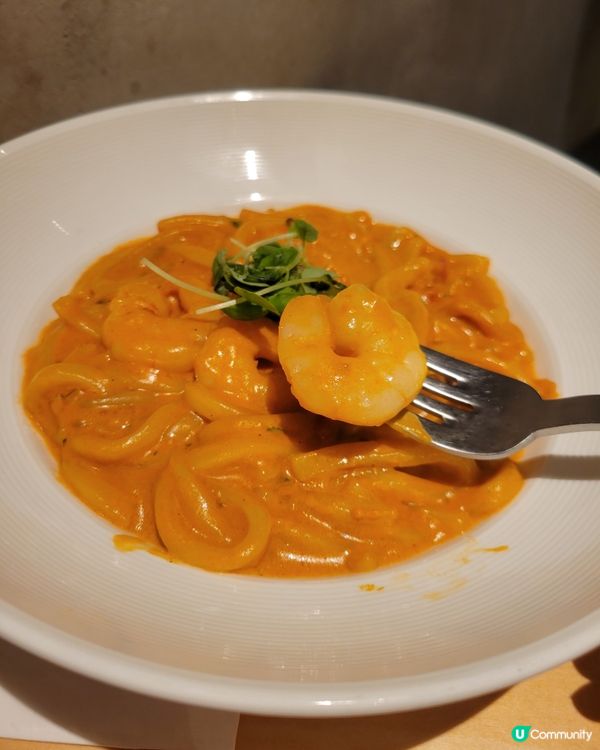 海老烏冬勁正！🦐🍅🍜 鮮味爆燈！😋