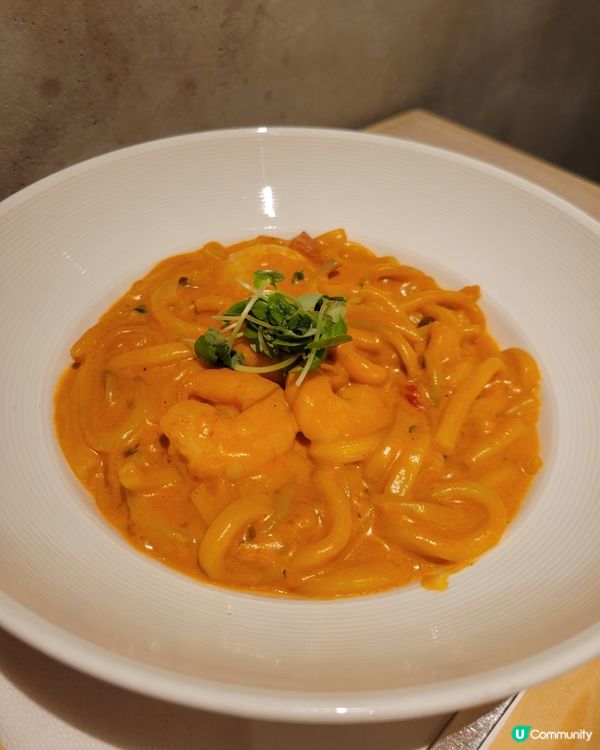 海老烏冬勁正！🦐🍅🍜 鮮味爆燈！😋