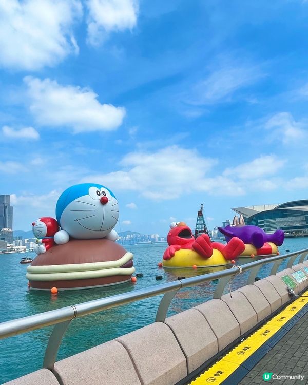 維港海上巡遊！多啦A夢勁吸睛🤩 影相打卡一流！📸