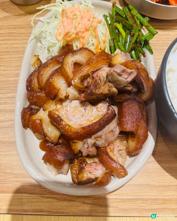 ＄68韓式定食😋大邱炭燒烤肉🔥