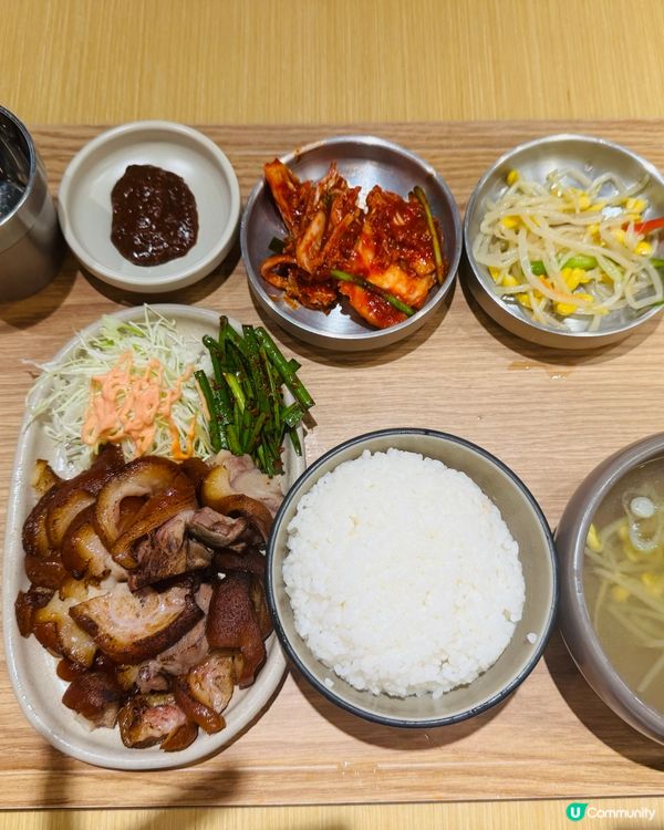 ＄68韓式定食😋大邱炭燒烤肉🔥