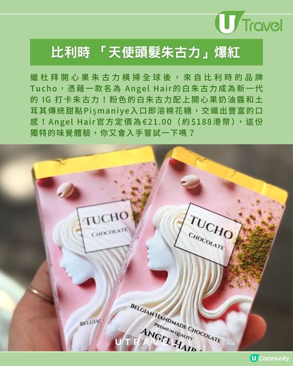 比利時 Tucho「天使頭髮」朱古力爆紅 IG