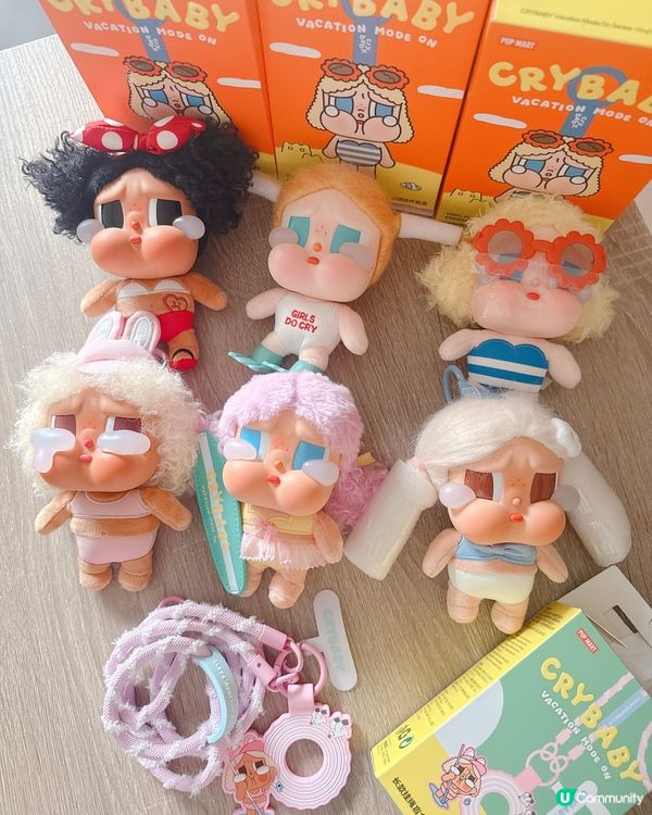 Crybaby最新系列搪膠毛絨掛件開🎁