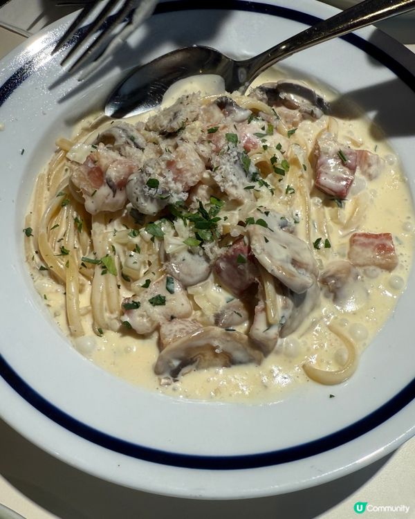 安格斯煙肉漢堡🍔！卡邦尼意粉🍝，正呀！😋