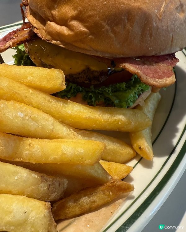 安格斯煙肉漢堡🍔！卡邦尼意粉🍝，正呀！😋