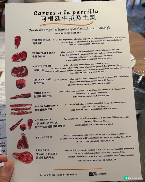 上環扒房🇦🇷！午餐抵食😋！肉眼牛扒🤤！