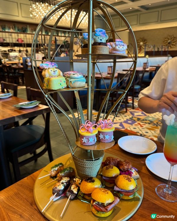 迪士尼探索家酒店熱氣球tea set🍹🧁🍰😍😍