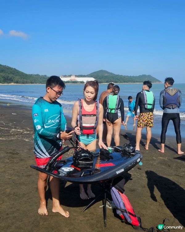 動力衝浪初體驗！🌊 超級好玩！🤩