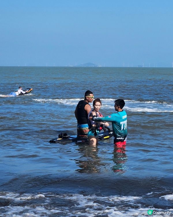 動力衝浪初體驗！🌊 超級好玩！🤩