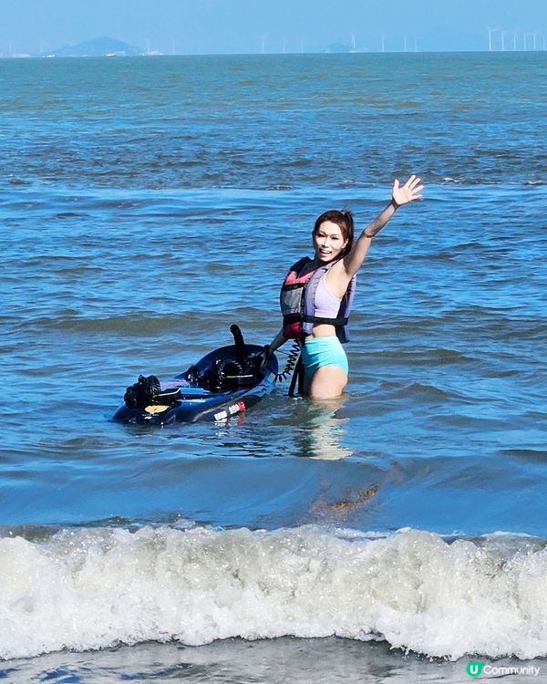 動力衝浪初體驗！🌊 超級好玩！🤩