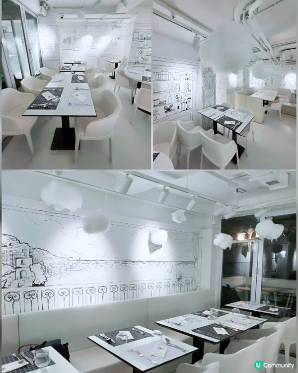 黑白打卡cafe📸！大澳蝦醬意粉勁惹味😋！