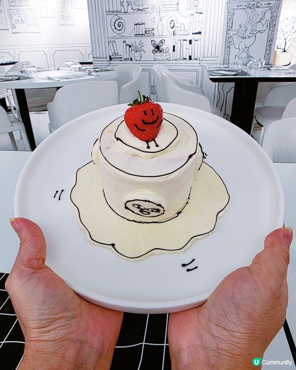 黑白打卡cafe📸！大澳蝦醬意粉勁惹味😋！