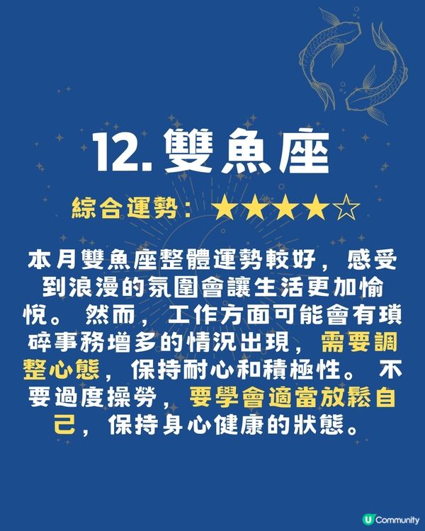2025年11月12星座整體運勢預測‼️