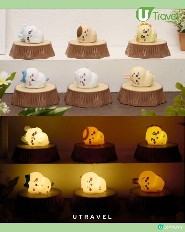 Chiikawa充電樹樁小夜燈｜6款人氣角色！兼備照明＋充電功能