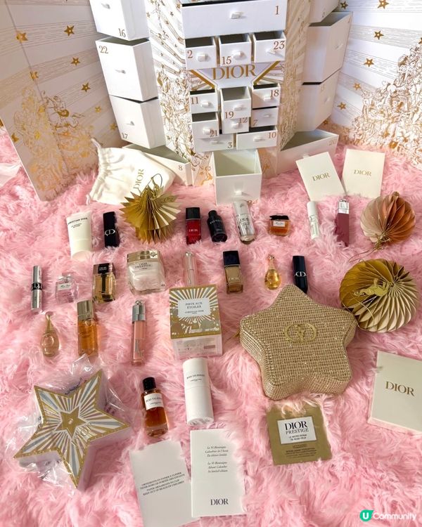 Dior聖誕日曆拆箱分享