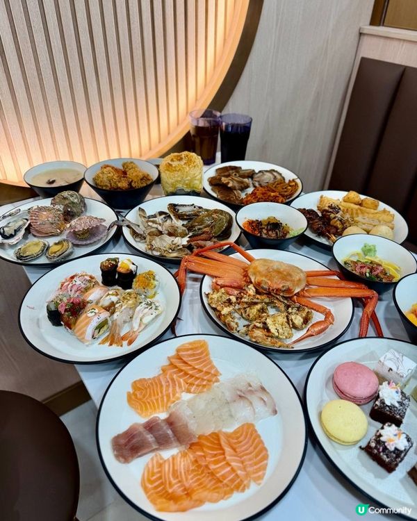 尖沙咀自助餐🤤海鮮控必去！韓國直送紅蟹任食！🦀🍣😋