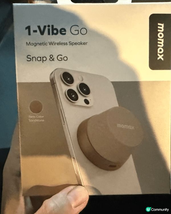 呢個藍芽speaker 好正，好細舊方便攜帶，配有磁貼 隨時...