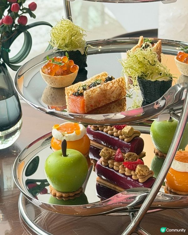 CP值高 酒店奢華魚子醬下午茶 🥳 落地大玻璃海景超靚