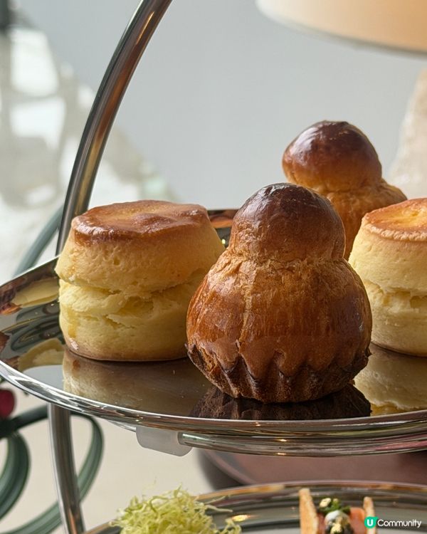 CP值高 酒店奢華魚子醬下午茶 🥳 落地大玻璃海景超靚