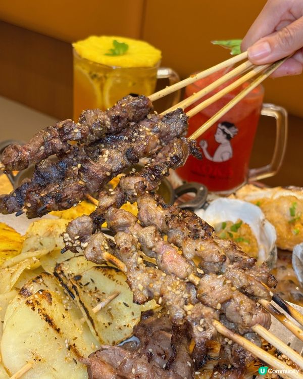 🎀沙田｡商場高質串燒|邪惡芝士撈丁😍🎀