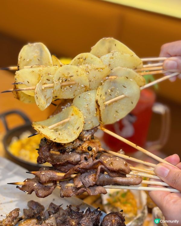 🎀沙田｡商場高質串燒|邪惡芝士撈丁😍🎀