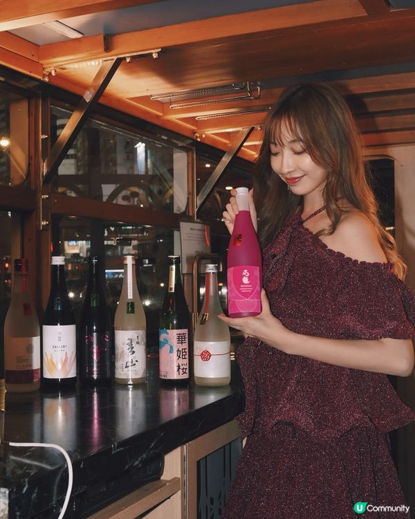 電車夜景 x 愛媛清酒！🥂 櫻姬酵母超正！😋
