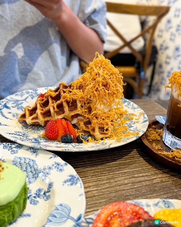 香港｜元朗藍白色葡萄牙風Cafe 💙🤍