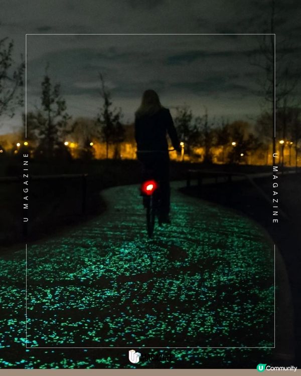 超夢幻！發光《星夜》單車徑｜由5萬顆發光石組成！走進梵高名畫裡！