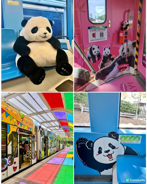熊貓主題電車🤤巨型熊貓任攬唔嬲