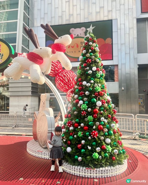 如心廣場聖誕打卡攻略！8米巨熊萌爆🐻📸