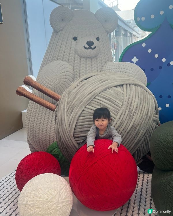 如心廣場聖誕打卡攻略！8米巨熊萌爆🐻📸