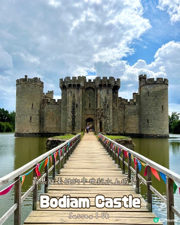 『英國』遊走中世紀水上城堡｜Bodiam Castle