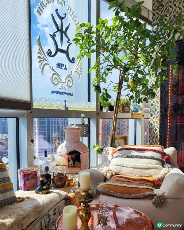 📍深圳必去! HIGHT TO HIGHT 頭療養髮藝術SPA城市客廳💆🏻‍♀️☁️ 在29樓高空體驗土耳其棉花堡之旅✨