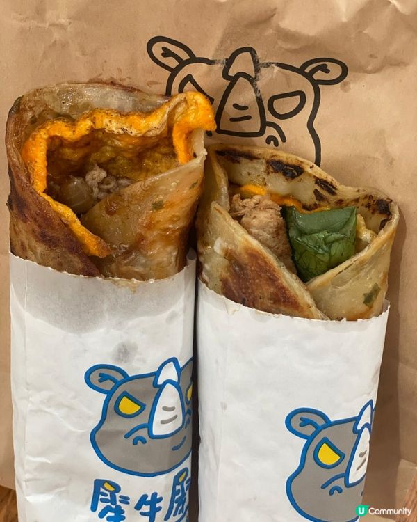 今日香港仔小店掃食😋！肉蛋捲餅超正！