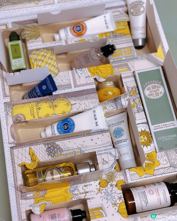 開箱L'OCCITANE限量聖誕倒數日曆！