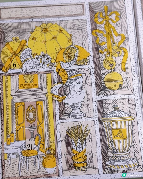 開箱L'OCCITANE限量聖誕倒數日曆！