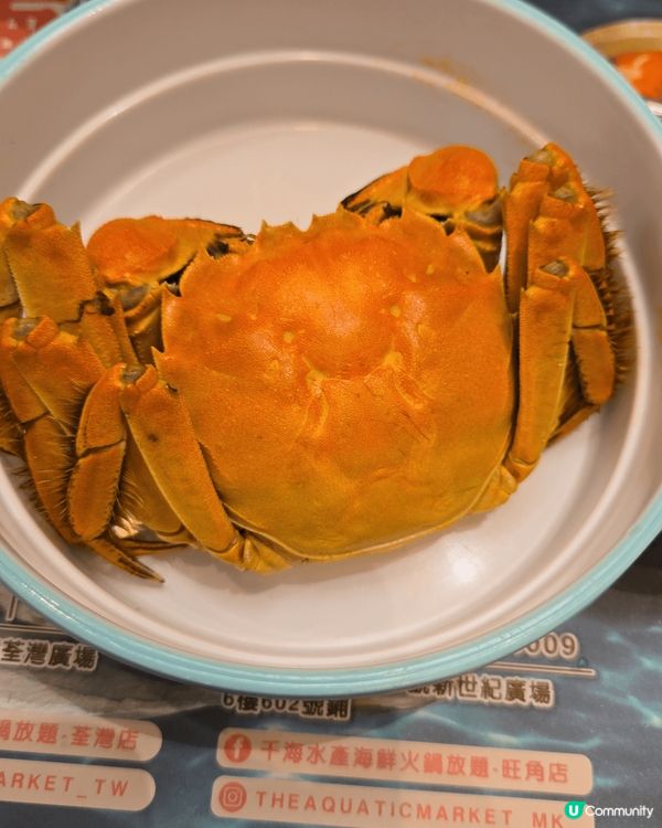 鍾意食海鮮嘅不能錯過，自撈海鮮放題，遇啱大閘蟹季節，每人送一...