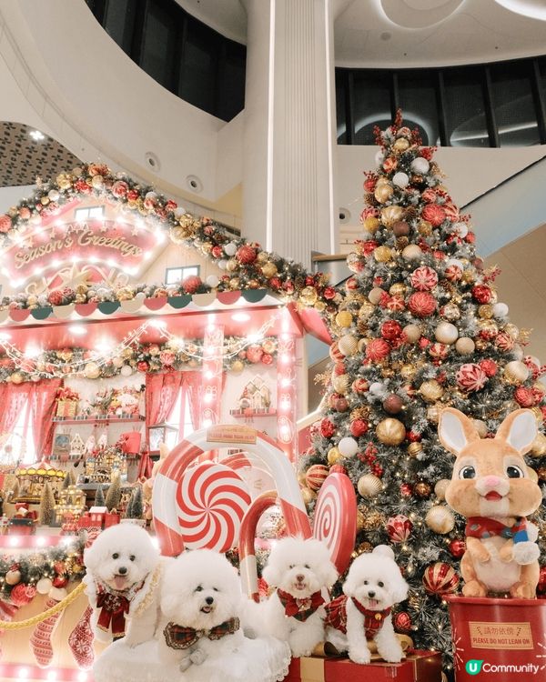 聖誕打卡超贊地！滿是聖誕元素，小兔玩偶、雪人擺件超可愛，還有...