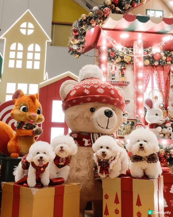 聖誕打卡超贊地！滿是聖誕元素，小兔玩偶、雪人擺件超可愛，還有...