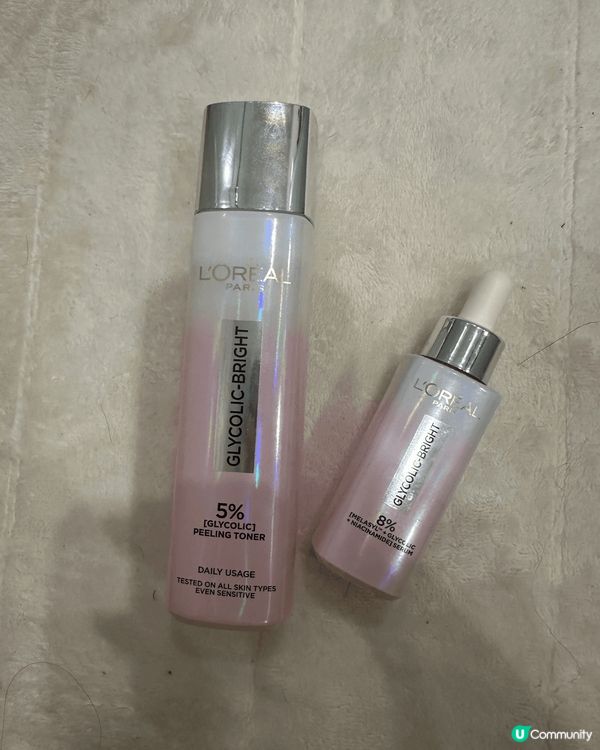 L’Oréal Paris 的兩款護膚產品，分別是 Glyc...