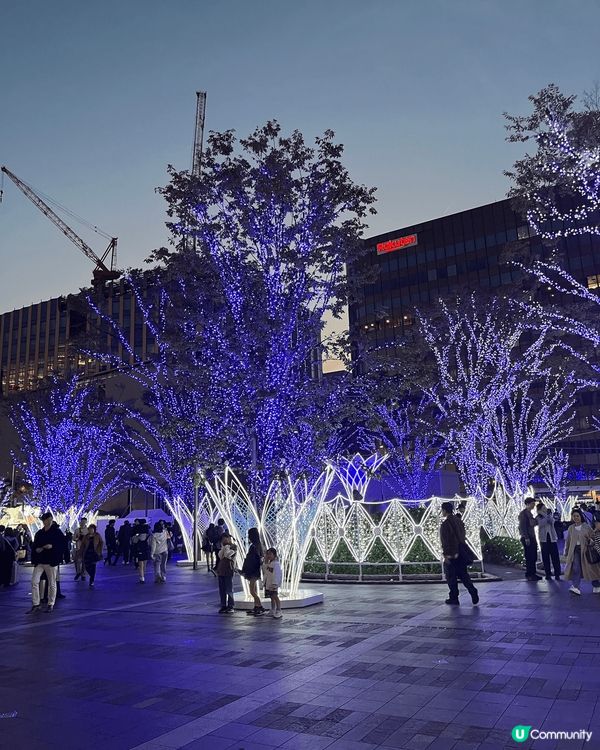 福岡天神既燈色已經亮燈，真係好靚好值得去