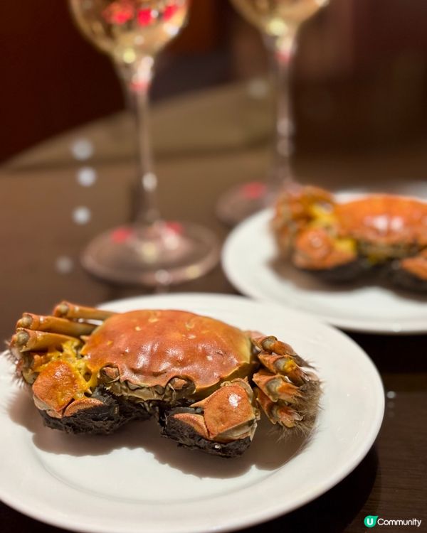 自肋餐仲有大閘蟹食❤️