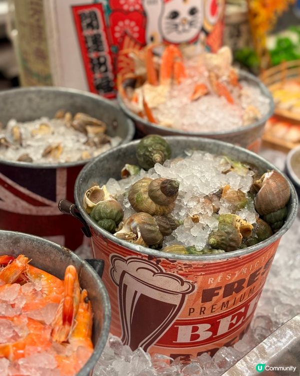 自肋餐仲有大閘蟹食❤️