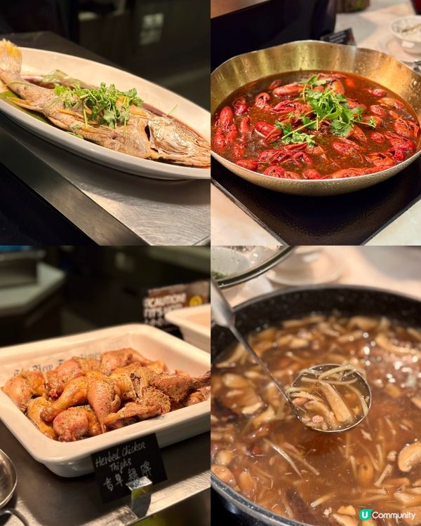 自肋餐仲有大閘蟹食❤️